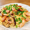 あっちゃんキッチン♪'s cooksnap of when they made きのこ＆ベーコンの和風バターしょうゆスパ.