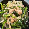 しゅがーぐらいだー's cooksnap of when they made わけぎと鶏肉(豚肉)のスピード炒め.