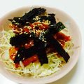 ジンベえちゃん's cooksnap of when they made キムチとキャベツと海苔の胡麻醤油和え.