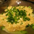 mi◎kitchen's cooksnap of when they made チンゲン菜のふわふわ卵白カニあんかけ.