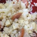 ちゃひmam's cooksnap of when they made 焼き肉のたれチーズウインナーおにぎり.