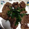 あべさだを's cooksnap of when they made 砂肝レモンにんにく塩胡椒炒め♪.
