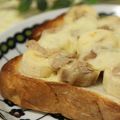 ぽっぽぺぺ's cooksnap of when they made ツナとバナナチーズ♪トースト.