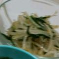 ♡まおきゃら♡'s cooksnap of when they made ズボラ流♥ニラとモヤシのナムル.