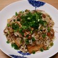 蒼依。。's cooksnap of when they made きのこのあんかけ揚げ豆腐☆.