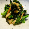 真さん's cooksnap of when they made 菜の花とわかめの炒め煮.