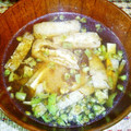 coyoyoc's cooksnap of when they made 春を感じる♡ふきのとうと油揚げのお味噌汁.