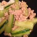 maxine's cooksnap of when they made きゅうりと鶏ひき肉炒め♪.