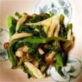 クックMA37UT☆'s cooksnap of when they made 菜の花ときのこのにんにくバルサミコ炒め.