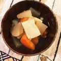 ひな☆日本茶's cooksnap of when they made 減塩！高野豆腐と根菜のやさしい煮物.
