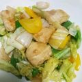 きょうこ７６'s cooksnap of when they made 鳥むね肉と春キャベツの生姜焼き.