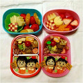 りおん、えれんママ's cooksnap of when they made キャラ弁＊卒園・先生ありがとう＆だいすき.