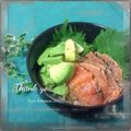 こは＊'s cooksnap of when they made マグロとアボガドの胡麻油入りだれの丼.
