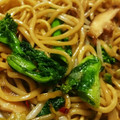 indigo1987's cooksnap of when they made 菜の花のオイスターソース焼きそば.
