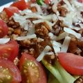 黒と赤と白's cooksnap of when they made なんちゃって☆　簡単タコライス風.