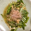 めだかっち５匹's cooksnap of when they made 小松菜と油揚げの梅ダレ炒め！.