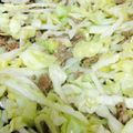 kkll0000's cooksnap of when they made キャベツとひき肉の炒めもの.