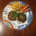 loupgarou's cooksnap of when they made そうだ鰹で✿魚ハンバーグ.