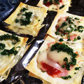NanaoNoel's cooksnap of when they made おつまみに♪焼売の皮で簡単ピザ.