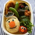 vivian☆'s cooksnap of when they made セサミストリート♪バート＊キャラ弁.