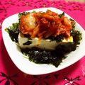 Ｒｅｅ☆'s cooksnap of when they made キムチ海苔載せ冷奴.