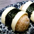 Penpen7's cooksnap of when they made チーズのりのおにぎり.