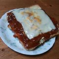 komugiko4's cooksnap of when they made キャベツとハヤシのチーズトースト.