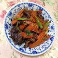 あざらしの赤ちゃん's cooksnap of when they made 簡単♪セロリと牛肉のカレーケチャップ炒め.