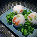 Snow＊Love's cooksnap of when they made 枝豆と塩トマトのおにぎり。混ぜご飯でも。.