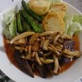 44s's cooksnap of when they made サーロインステーキ☆きのこソース.