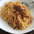 のあちゃん★'s cooksnap of when they made ネバネバ少ない♪納豆とタマネギのパスタ.
