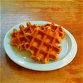 のりのり４４０５'s cooksnap of when they made ノンオイル♪モチモチかぼちゃワッフル.