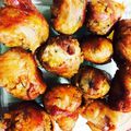 sug8's cooksnap of when they made お弁当にもピッタリ＊肉巻きおにぎり.