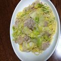 funafun's cooksnap of when they made たっぷりキャベツと豚バラの柚子胡椒パスタ.
