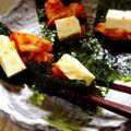広野のタイタン's cooksnap of when they made 韓国海苔で★キムチーズ♪.