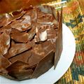 日々楽々's cooksnap of when they made しっとり濃厚☆紅葉のチョコレートケーキ【デコレーション編】.