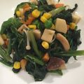 ソラハナちゃん's cooksnap of when they made 簡単★ほうれん草とベーコンのバター麺つゆ.