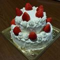 SUI＊KOH's cooksnap of when they made イチゴたっぷりデコレーションケーキ.