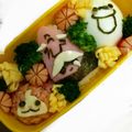 マリヲっち's cooksnap of when they made 妖怪ウォッチ ひもじいキャラ弁.