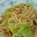 かぼすレモン's cooksnap of when they made 簡単！！シーチキンとキャベツの焼きうどん.