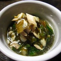 たなか家's cooksnap of when they made もずくと塩鯖の和え物.