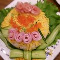 あやとしゅん's cooksnap of when they made 三色ちらし寿司ケーキ♡.