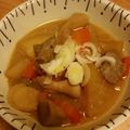 ☆とるも☆'s cooksnap of when they made 食物繊維たっぷりがミ・ソな我が家のモツ煮.