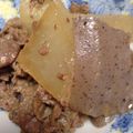 ユチョン1217's cooksnap of when they made 牛肉で！大根とこんにゃくの炒め煮.
