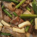 ☆★アッキー★☆'s cooksnap of when they made 牛肉とにんにくの芽の炒めもの☆.
