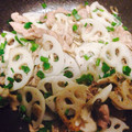 cowgirl62's cooksnap of when they made とっても簡単☆れんこんと豚肉の塩炒め♪.