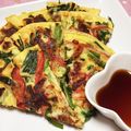 ぴぃとんちゃん's cooksnap of when they made にらたっぷりチヂミ◆えびと豚入り◆簡単！.