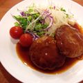 ピクとも's cooksnap of when they made 簡単！卵不要★煮込み風豆腐ハンバーグ.