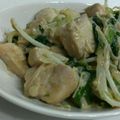 さちはる☆'s cooksnap of when they made ☆鶏肉とほうれん草のオイマヨ炒め☆.