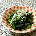 ねっちゃんっ's cooksnap of when they made 簡単＊小松菜のおじゃこと海苔の和えもの.
